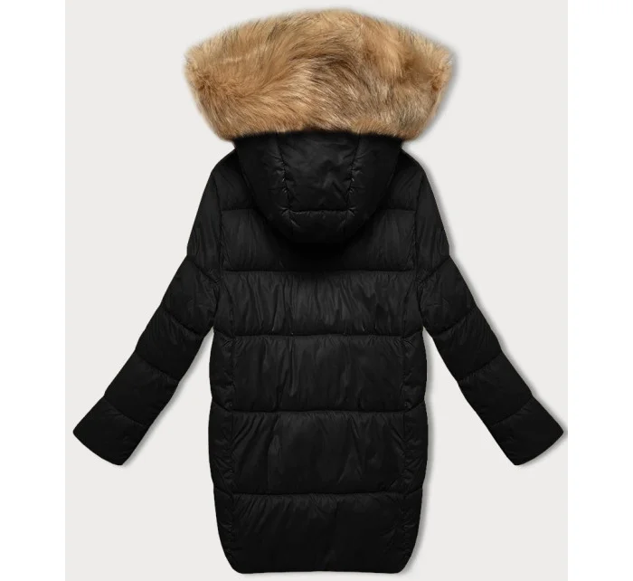 Černá dámská zimní bunda s ozdobnými kapsami J Style (5M3257-392) Černá dámská zimní bunda s ozdobnými kapsami J Style (5M3257-392)
