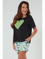 Italská móda Picos curtailment barva:černá/tisk Italská móda Picos curtailment barva:černá/tisk