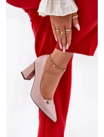 Elegantní Lodičky Na Podpatku Vinceza 62224 Růžové