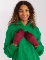 Rękawiczki AT RK model 19381400 bordowy - FPrice Rękawiczki AT RK model 19381400 bordowy - FPrice