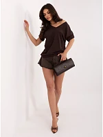 Bluzka RV BZ model 22097729 ciemny brązowy - FPrice