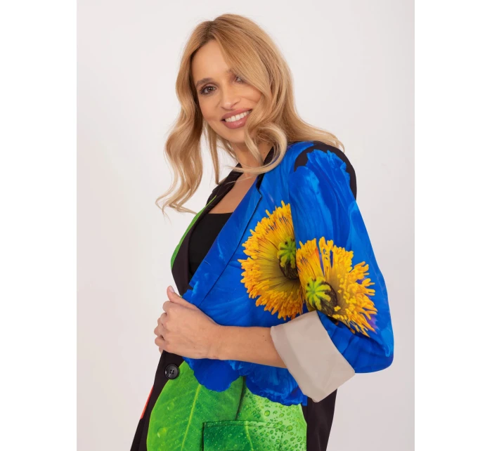 Dámské sako DHJ MA 18525 19.12x Černá mix vzor - FPrice