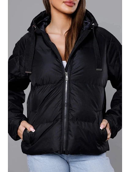 PRZEJŚCIOWA KURTKA Z  CZARNA model 21245757 - J.STYLE