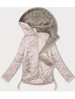 Perleťově růžová dámská bunda se stahovacími boky S'West (B8360-51)