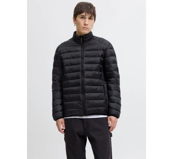 Jack&Jones pánská péřová bunda JJEBRADLEY LIGHT PUFFER COLLAR NOOS 12280971 BLACK