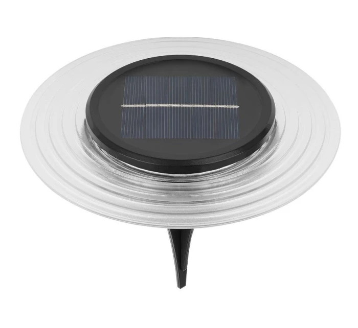 SOLÁRNÍ DISKOVÉ SVĚTLO 28 LED PRO MONTÁŽ NA ZEM NEBO NA STĚNU