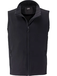 Daiber JN 1128 Pánská 2-vrstvá promo softshellová vesta 02.1128 black/black