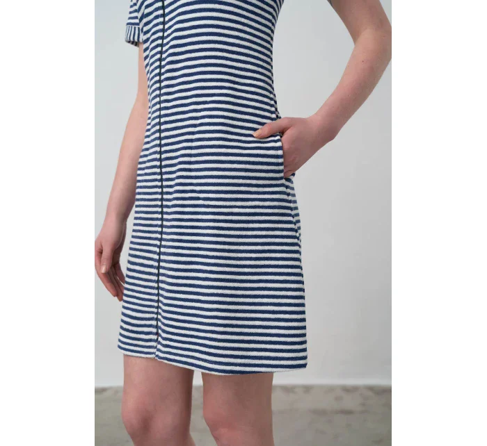 Vamp - Pohodlné celopropínací froté šaty 16930 - Vamp Vamp - Pohodlné celopropínací froté šaty 16930 - Vamp