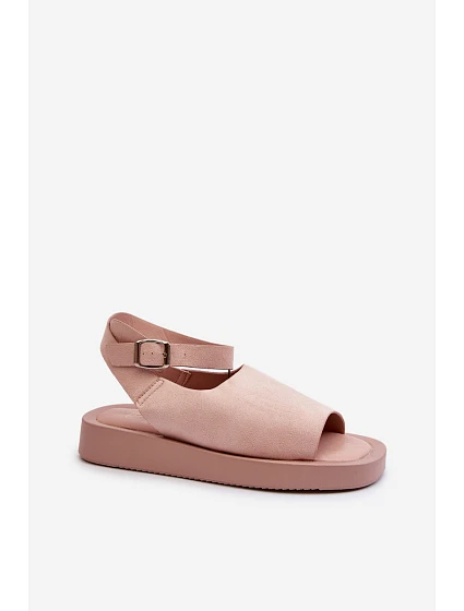 Pohodlné Dámské Sandály Na Platformě Růžové model 21661581 - Boto