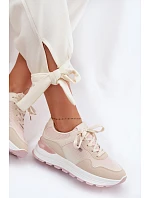 Dámské tenisky na platformě Béžové model 22099931 - Boto Dámské tenisky na platformě Béžové model 22099931 - Boto