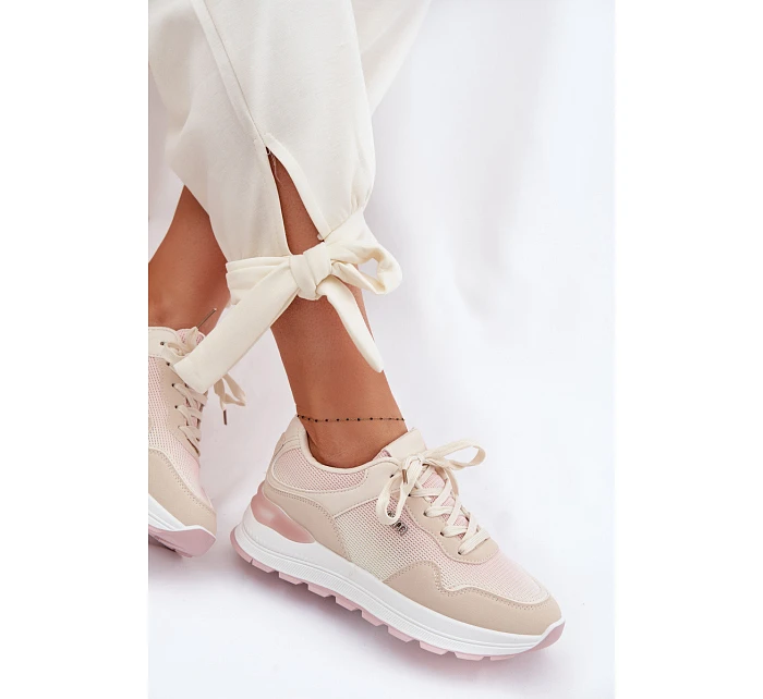 Dámské tenisky na platformě Béžové model 22099931 - Boto Dámské tenisky na platformě Béžové model 22099931 - Boto