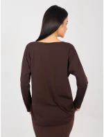Bluzka RV BZ model 21888872 ciemny brązowy - FPrice Bluzka RV BZ model 21888872 ciemny brązowy - FPrice