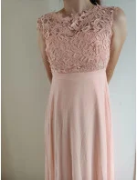 Dámské šaty dlouhé  růžové model 18881524 - EVA&#38;LOLA