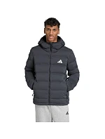Pánská péřová bunda adidas Helionic Climawarm Stretch Hooded Jacket Black JN2114 pánské oblečení