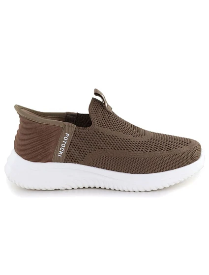 Dámská hnědá slipon sportovní obuv model 22021815 - Potocki