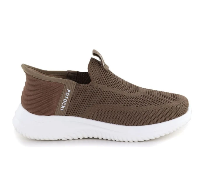 Dámská hnědá slip-on sportovní obuv Potocki BK01312