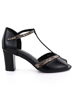 Lodičky s otevřenou špičkou černé M.Daszynski model 22072513 - M. Daszyński