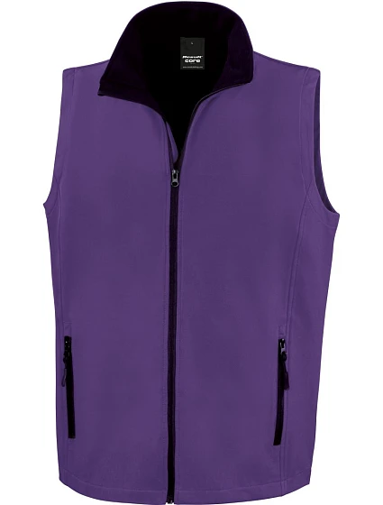 Result R 232M Pánská 2-vrstvá softshell vesta "Printable" 30.232M purple/black Result R 232M Pánská 2-vrstvá softshell vesta "Printable" 30.232M purple/black