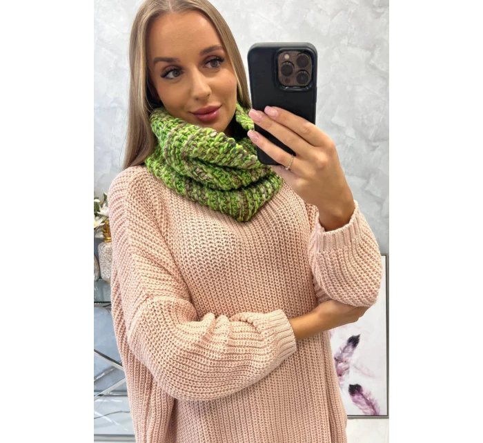 model 18752037 Dámská čepice s kapucí zelená neonová - K-Fashion model 18752037 Dámská čepice s kapucí zelená neonová - K-Fashion