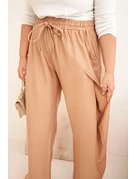 Dámské bavlněné kalhoty Plus Size s gumou v pase model 22187134 - K-Fashion Dámské bavlněné kalhoty Plus Size s gumou v pase model 22187134 - K-Fashion