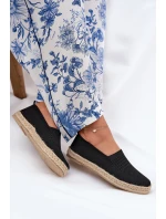 Dámské Espadrilky S Pletením model 21691973 Černé - VINCEZA
