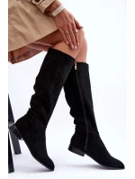 Ploché Podpatky Z Kůže Černé model 21881018 - Kesi