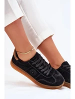 Dámské semišové tenisky na platformě Big Star – černé Dámské semišové tenisky na platformě Big Star – černé