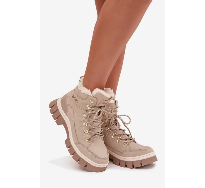 Dámské zateplené trapery Lee Cooper – béžové