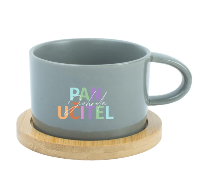 Personalizovaný keramický hrníček Makronka pro paní učitelku/pana učitele 