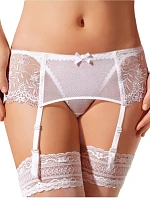 Dámský podvazkový pás N.32 Bílá - EWANA