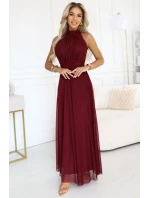 Dámské šaty 636-1 VERONICA vínové - Numoco