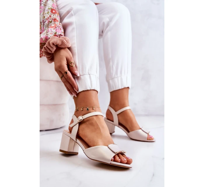 Sandály na podpatku  model 212717 Step in style