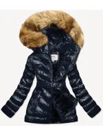 BŁYSZCZĄCA KURTKA ZIMOWA NA MISIU GRANAT model 21242541 - MHM BŁYSZCZĄCA KURTKA ZIMOWA NA MISIU GRANAT model 21242541 - MHM