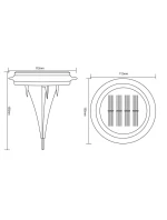 SOLÁRNÍ DISKOVÉ LAMPY PRO MONTÁŽ NA ZEM NEBO NA ZEĎ 2KS SOLÁRNÍ DISKOVÉ LAMPY PRO MONTÁŽ NA ZEM NEBO NA ZEĎ 2KS