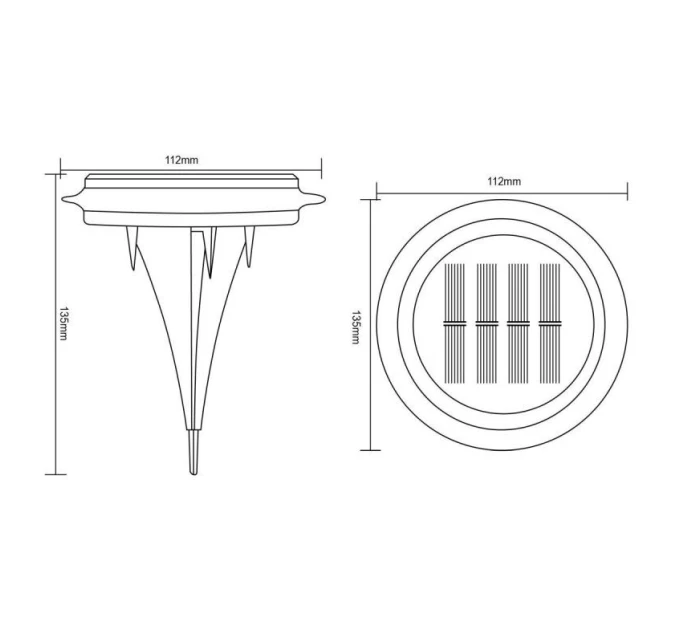 SOLÁRNÍ DISKOVÉ LAMPY PRO MONTÁŽ NA ZEM NEBO NA ZEĎ 2KS SOLÁRNÍ DISKOVÉ LAMPY PRO MONTÁŽ NA ZEM NEBO NA ZEĎ 2KS