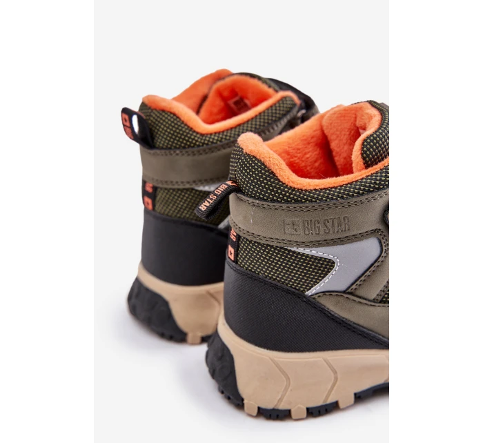 Zateplené Sněhové Boty Dětské Big Star model 21675329 Khaki - Big Star Shoes