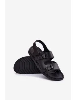 Pánské Kožené Sandály Big Star model 21693048 Černé - Big Star Shoes