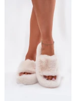 Dámské Pantofle Světle Béžové model 21698655 - Boto Dámské Pantofle Světle Béžové model 21698655 - Boto