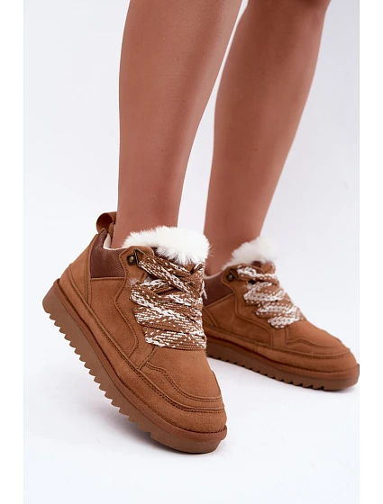 Kožené semišové sněhule s kožešinou Vinceza 97974 Camel Kožené semišové sněhule s kožešinou Vinceza 97974 Camel