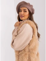 Czapka AT CZ model 18997554 brązowy - FPrice Czapka AT CZ model 18997554 brązowy - FPrice