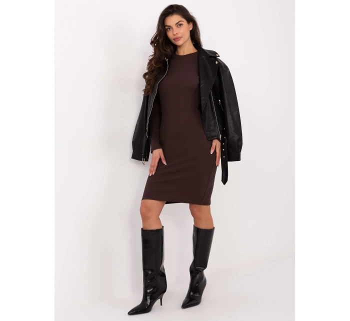 Šaty RV SK 5131.18P tmavě hnědé