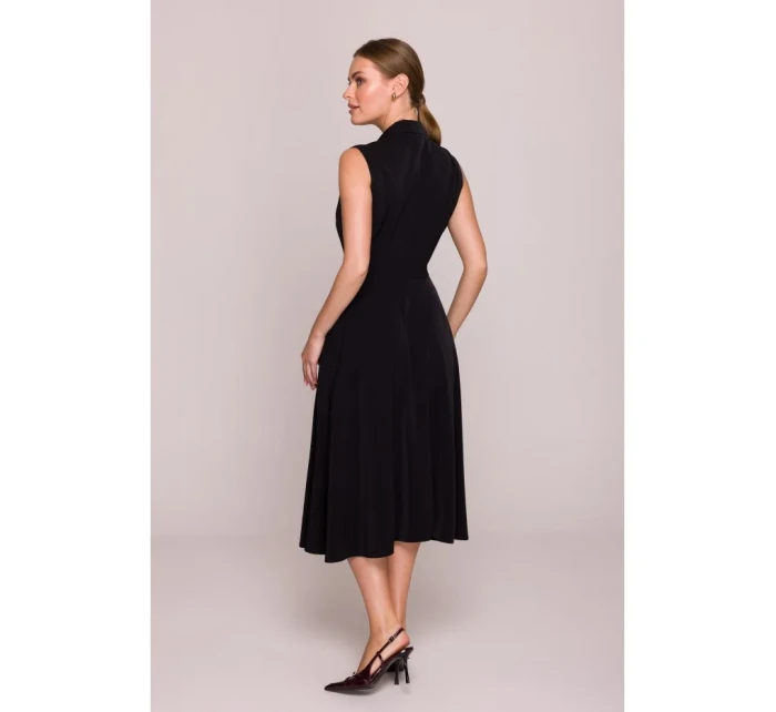 Košilové šaty ve střihu černé model 21154756 - STYLOVE