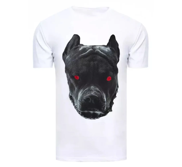 Pánské bílé tričko model 21965088 - Dstreet