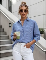 Dámské oversize tričko BLISS modré FashionStreet DY0351