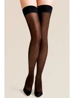 Samodržící punčochy  nero  model 7490182 - Gabriella