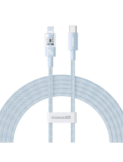 Baseus Gem USB C-IP kabel 20W 2m (modrý)