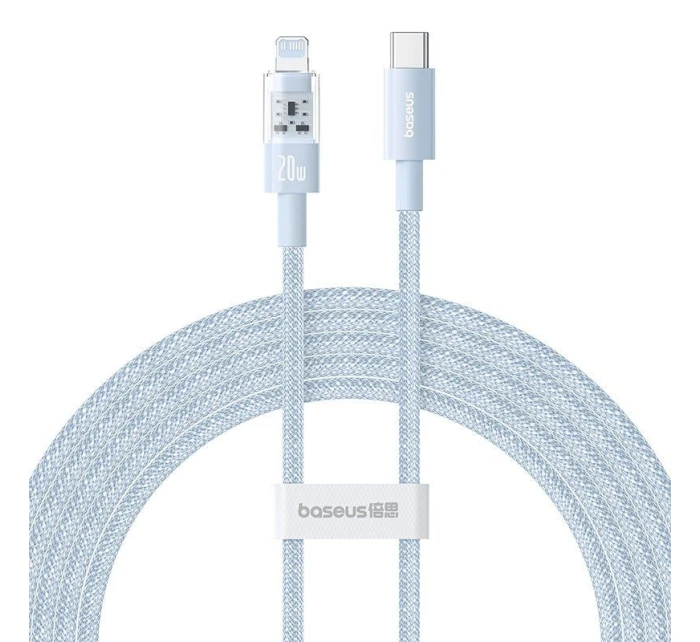 Baseus Gem USB C-IP kabel 20W 2m (modrý)