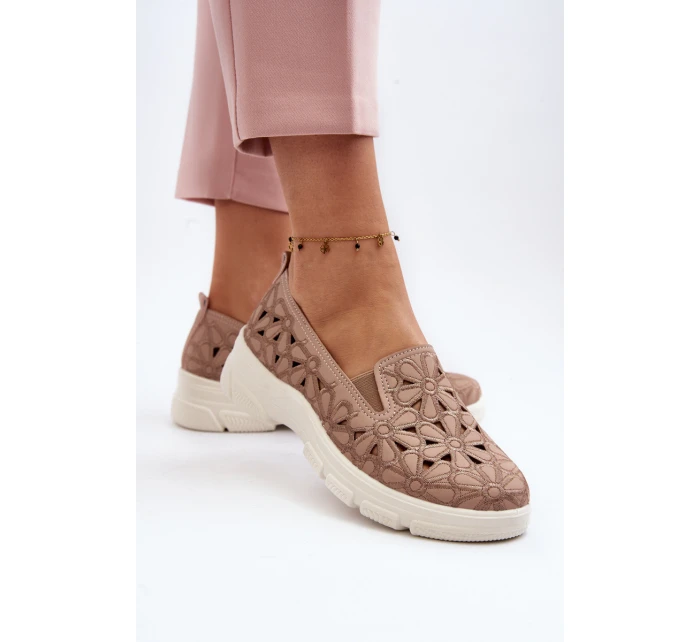 Růžové Dámské Nazouvací Boty s model 21648204 - EVENTO