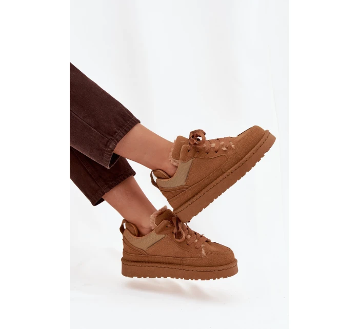 Dámské tenisky s podšívkou Camel model 21718502 - Boto Dámské tenisky s podšívkou Camel model 21718502 - Boto