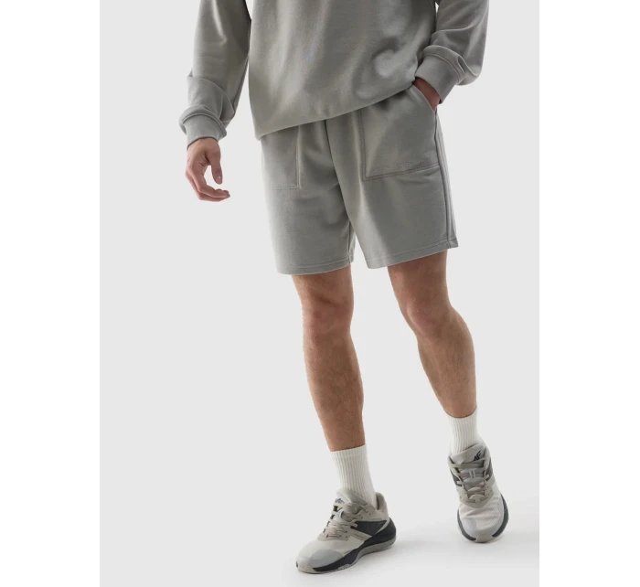 Pánské teplákové šortky 4F - šedé